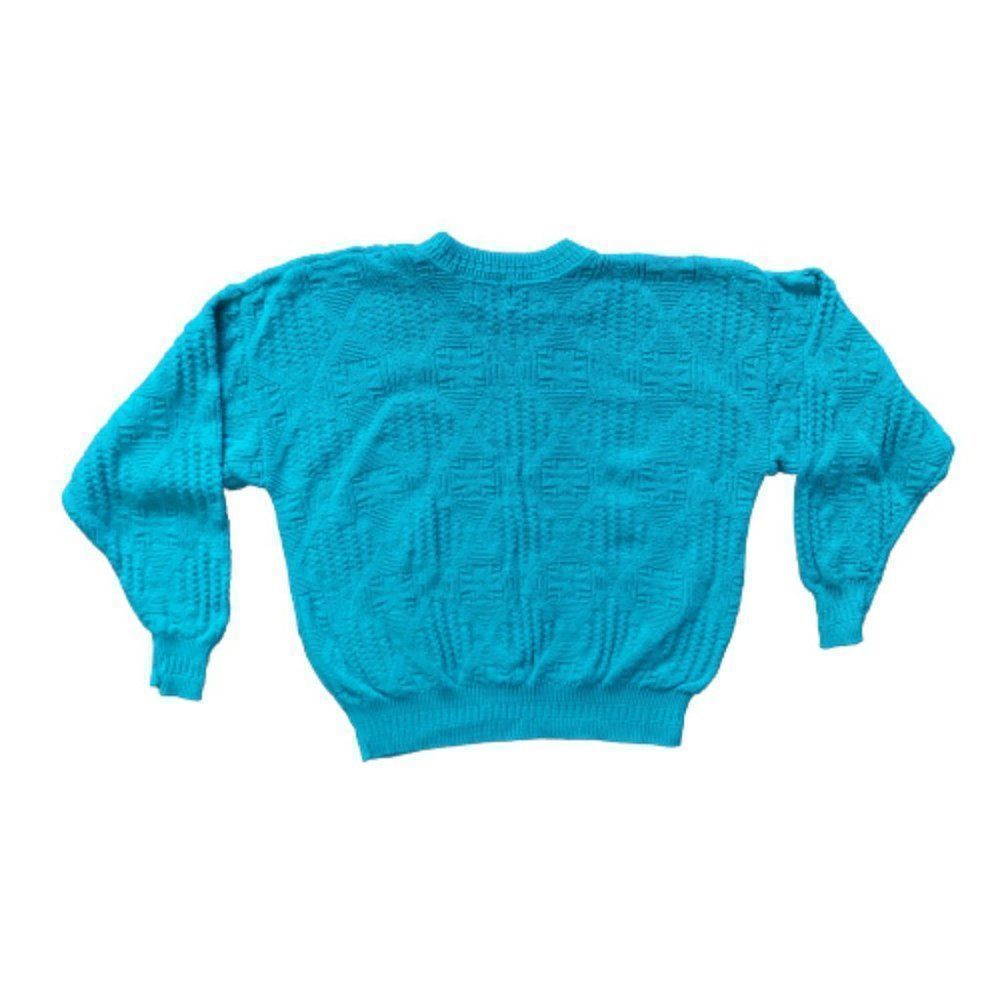 Vintage 1990's Unisex The Fox Collection Dad Sweater, Green L/XL - Picture 11 of 13
